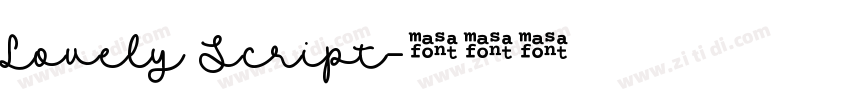 Lovely Script字体转换 Lovely Script字体转换